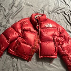 The North Face Red Puffer Jacket